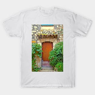 Medieval Doorway in Eze T-Shirt